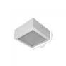 Plafon Alumínio Branco 12.5cm 1-E27 - Hansa 477