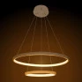 Pendente LED Montreal 2 Aros 40W 3000K Bivolt Ø50cm+Ø30cm - Quality QPD1301 Cores