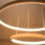 Pendente LED Montreal 2 Aros 40W 3000K Bivolt Ø50cm+Ø30cm - Quality QPD1301 Cores