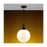 Pendente Solarium Preto  Aceso