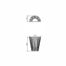 Arandela de Parede Living Hinges 30x23x11cm Madeira e Acrílico -Decor Lumen