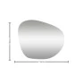 Espelho prata Decorativo Forma Orgânica POLLUX 115cm- Fuzimoto-Padrão medidas-Decor Lumen 