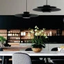 Pendente TULE preto Aluminio Ø50cm 1xMR16- Usina 25120/50-Padrão Ambientação-Decor Lumen 