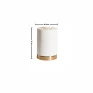 Abajur Decorativo Só Aluminio Branco por Waldir Junior 1xE27 15cm -Usina 16905/1-Padrão medidas- Decor Lumen