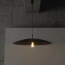 Pendente Disco Dourado por Waldir Junior - Alumínio Ø50cm 1xE27 | USINA 51051/50- Padrão site Ambientada - Decor Lumen 