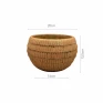 Vaso Cachepot Cimento Texturizado Ø20x13cm - Mart 16033-Padrão medidas ISte- Decor Lumen 