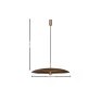 Pendente Disco Dourado por Waldir Junior - Alumínio Ø50cm 1xE27 | USINA 51051/50 - Padrão Medições - Decor Lumen 