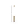 Pendente Drop Dourado Vidro e Alumínio por Waldir Junior 1xG9 41cm - Padrão Medidas site-Decor Lumen