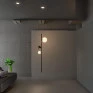 Pendente Organic Preto com Cobre por Waldir Junior - Alumínio e vidro 1xG9 106cm -Padrão Ambientada -Decor Lumen 