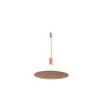 Pendente Ovni Champagne Metálico por Waldir Junior - Alumínio 1xGU10 50cm-Padrão site-Decor Lumen 