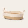 Cesto Em Corda de Algodão Branco e Bege 56cm - Mart 14311-Detalhes-Decor Lumen 