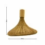 Pendente em Bambu Cinderella(Dimensões) - Decor Lumen