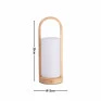 Abajur Touch LED 5W 2700K DIM USB-C MADEIRA Recarregável -Nitrolux- Decor Lumen-Medidas_Padrão Site 