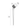 Espeto Finco Preto Jardim Led 6W 12V 3000k-Dimensões Interlight 