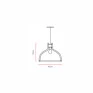 Pendente Ripada Madeira Imbuia Ø43x37cm - Design Moderno | Decor Lumen