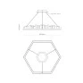 Pendente Led Dourado 70w 3000K Linha Felsen - Dimensoes - Decor Lumen