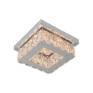Plafon de Sobrepor Led 33w 3000K Dourado e Cristais - Linha Aliança - Capa - Decor Lumen