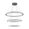 Pendente Aliança LED Cristal Cromado 59w 3000K - Capa - Decor Lumen
