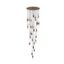 Pendente Alumínio e Cristal Rocha 30XMini GU10 9w Linha Felsen - Capa - Decor Lumen