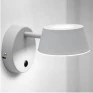 Arandela Metal e Acrílico 3000K Branca Linha Funnel c/ Interruptor Integrado - Bella FUN1AR01OW020