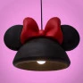 Luminária Pendente Orelha Minnie Preto