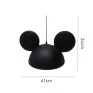 Luminária Pendente Orelha Mickey Preto 1xE27 - Usare  medidas