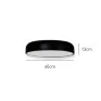 Plafon C/ Difusor Preto Fosco 4xE27 Ø40cm Usina 16225/40-PT MEDIDAS