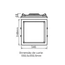 Painel Deep Recuado Embutir Branco 30W 4000K BIV - dim