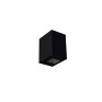 Arandela Kasse Quadrada Preto 12cm - Metaldomado 5376.23 Fundo Branco