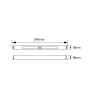 Fonte LED Driver 45W 3,75A - 12 Vdc IP20 Slim - Brilia 307902 medidas