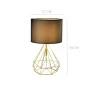Abajur Aramado Dourado e Preto Ø27cm - 1x E27 - Lumier LU17005-DR Dimensoes