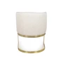 Cadeira Cloe Base Aço Inox em Champanhe 73cm- Combinare 482B-Costas-Decor Lumen 