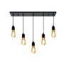 Pendente Industrial Preto 5XE27 Peça - Decor Lumen