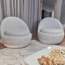 Poltrona Kaori 75cm Branco- Combinare- Ambientada 1- Decor Lumen
