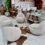Poltrona Kaori 75cm Branco- Combinare- Ambientada 2- Decor Lumen