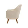 Poltrona Decorativa La Paloma Branco- Combinare- Perfil - Decor Lumen 