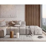 Mesa Lateral Órbita 63cm em Damasco-Corbelli- Ambientada- Decor Lumen