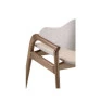 Poltrona Joana 80cm Madeira Maciça Champagne- Morada Decor M131
