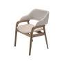 Poltrona Joana 80cm Madeira Maciça Champagne- Morada Decor M131