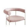 Cadeira Curva Taupe 70cm- Linee Movéis-Detalhe superior-Decor Lumen