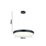 Pendente Preto LED 4000k 40W 60CM-Nitrolux-Padrão medidas site-Decor Lumen 