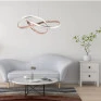 Lustre Pendente Moderno Gold LED 3em1 45W 50cm-NitroLuxL-Ambientação-Decor Lumen