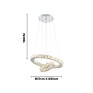 Lustre Pendente em Cristal LED 3em1 45W 43cm-NitroLux - Dimensões