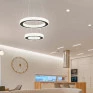 Lustre Pendente em Cristal LED 3em1 45W 43cm-NitroLux - Ambientada