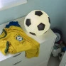 Luminária Infantil Bola De Futebol Preta E Branca - Usare ambiente 2