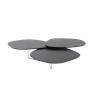 Mesa de centro Drie Preto Fosco em Aço- Artefama/moora 6483
