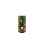 Vela Redonda Texturizada Detalhes Natalino 11CM -Detalhe -Decor Lumen 