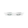 Spot de Embutir Duplo Face Plana Branco 2xAR70