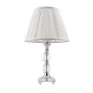 Abajur de Vidro e Metal 35cm Cúpula Branca - Uni Presentes (