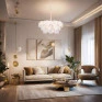 Pendente Shell Dourado 21xG9- Studioluce (Ambientada)